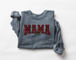 vintage christmas sweatshirt for moms mama claus crewneck funny christmas shirt with jolly design for holiday celebrations x4gsb