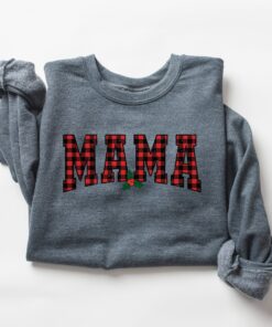 vintage christmas sweatshirt for moms mama claus crewneck funny christmas shirt with jolly design for holiday celebrations x4gsb