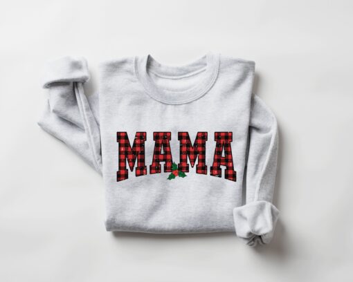 vintage christmas sweatshirt for moms mama claus crewneck funny christmas shirt with jolly design for holiday celebrations zgg6v