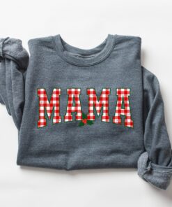 vintage christmas sweatshirt for moms mama claus crewneck funny holiday design for comfortable wear 1ldds