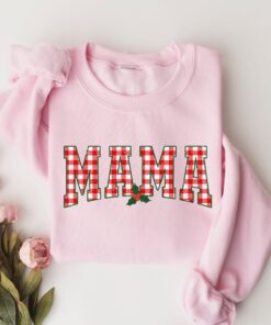 vintage christmas sweatshirt for moms mama claus crewneck funny holiday design for comfortable wear pkfar