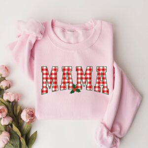 vintage christmas sweatshirt for moms mama claus crewneck funny holiday design for comfortable wear pkfar