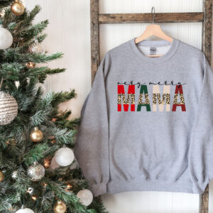 vintage christmas sweatshirt for moms merry mama crewneck holiday sweater with festive design and comfortable fit cfucv