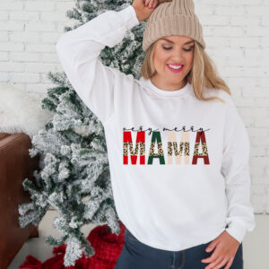 vintage christmas sweatshirt for moms merry mama crewneck holiday sweater with festive design and comfortable fit k9ts9