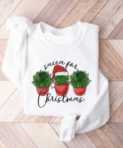 vintage christmas sweatshirt for plant lovers featuring succulent design for gardener holiday outfits and festive celebrations 0eqco scaled