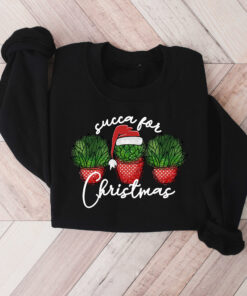 vintage christmas sweatshirt for plant lovers featuring succulent design for gardener holiday outfits and festive celebrations awdrc scaled