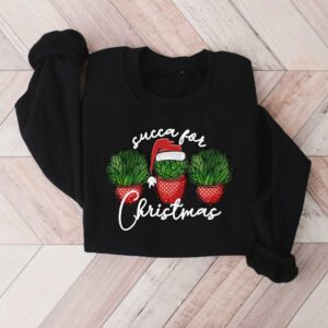 vintage christmas sweatshirt for plant lovers featuring succulent design for gardener holiday outfits and festive celebrations awdrc scaled