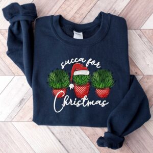 vintage christmas sweatshirt for plant lovers featuring succulent design for gardener holiday outfits and festive celebrations xdeih scaled