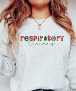 vintage christmas sweatshirt for respiratory therapists featuring unique rt design and comfortable fit ygurw