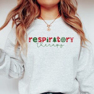 vintage christmas sweatshirt for respiratory therapists featuring unique rt design and comfortable fit ygurw