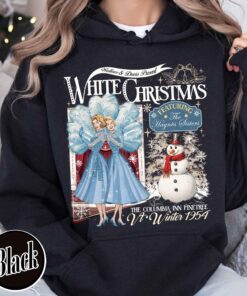 vintage christmas sweatshirt for sisters featuring columbia inn design inspired by white christmas movie 1954 perfect for holiday gatherings a3iyw