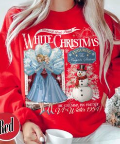 vintage christmas sweatshirt for sisters featuring columbia inn design inspired by white christmas movie 1954 perfect for holiday gatherings gisla