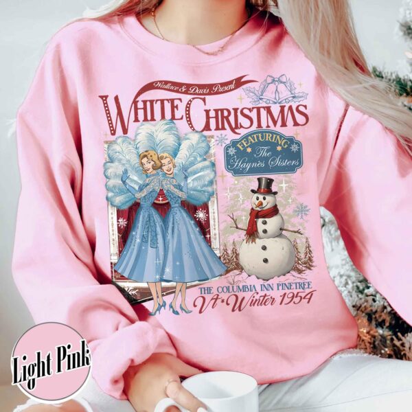 vintage christmas sweatshirt for sisters featuring columbia inn design inspired by white christmas movie 1954 perfect for holiday gatherings m7kyu