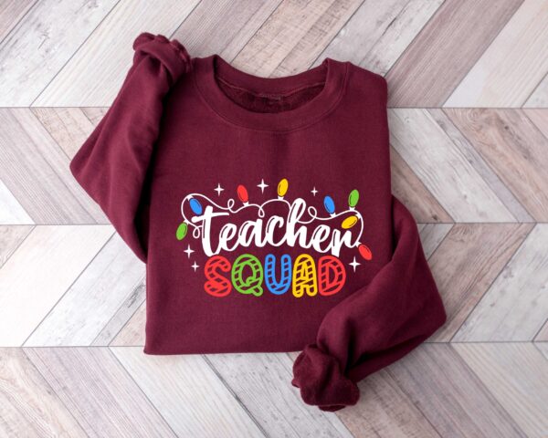 vintage christmas sweatshirt for teachers with fun holiday lights design for school parties and winter celebrations kw7lh scaled