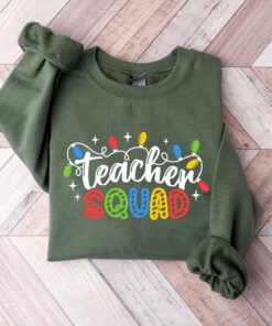 vintage christmas sweatshirt for teachers with fun holiday lights design for school parties and winter celebrations prpfj scaled