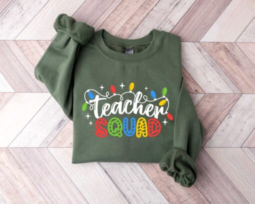 vintage christmas sweatshirt for teachers with fun holiday lights design for school parties and winter celebrations prpfj scaled