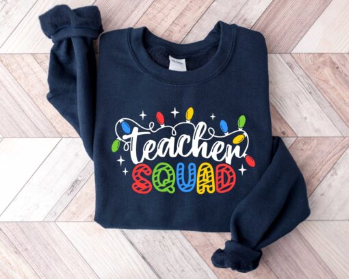 vintage christmas sweatshirt for teachers with fun holiday lights design for school parties and winter celebrations rhq59 scaled