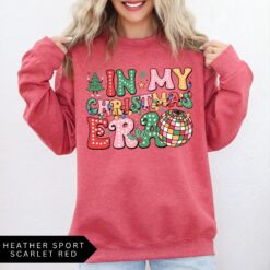 vintage christmas sweatshirt for women in my christmas era design with trendy style and comfortable fit nufis