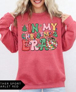 vintage christmas sweatshirt for women in my christmas era design with trendy style and comfortable fit nufis