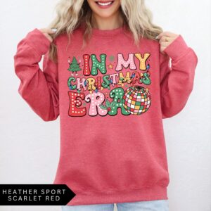 vintage christmas sweatshirt for women in my christmas era design with trendy style and comfortable fit nufis