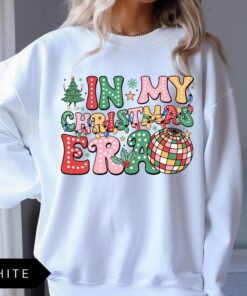 vintage christmas sweatshirt for women in my christmas era design with trendy style and comfortable fit tmtcb