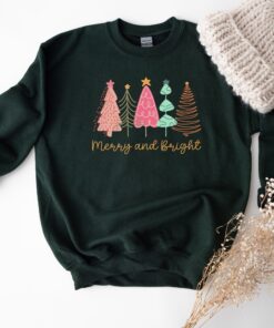 vintage christmas sweatshirt for women merry and bright crewneck with festive design for holiday apparel and xmas celebrations 8j1fw