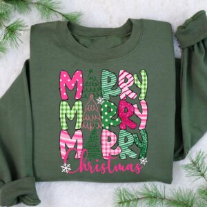 vintage christmas sweatshirt for women merry christmas crewneck with fun design for family gatherings and holiday celebrations oxjhj