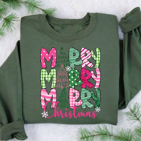 vintage christmas sweatshirt for women merry christmas crewneck with fun design for family gatherings and holiday celebrations oxjhj scaled