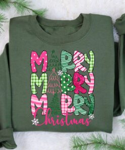 vintage christmas sweatshirt for women merry christmas crewneck with fun design for family gatherings and holiday celebrations oxjhj scaled