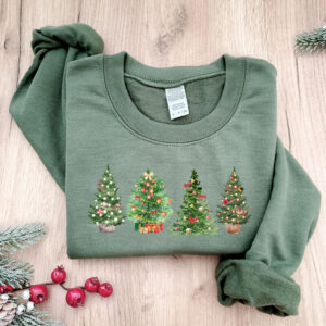 vintage christmas sweatshirt for women featuring a festive christmas tree design ideal for winter casual wear 7ma4v