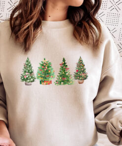 vintage christmas sweatshirt for women featuring a festive christmas tree design ideal for winter casual wear kefqj scaled