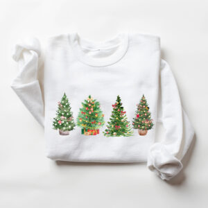 vintage christmas sweatshirt for women featuring a festive christmas tree design ideal for winter casual wear lopj7