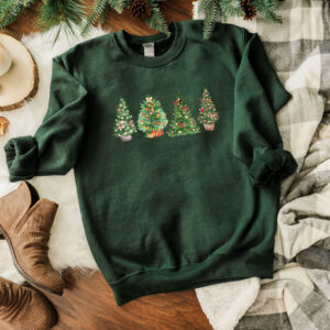 vintage christmas sweatshirt for women featuring a festive christmas tree design ideal for winter casual wear ovdzo