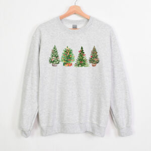 vintage christmas sweatshirt for women featuring a festive christmas tree design ideal for winter casual wear uswnw