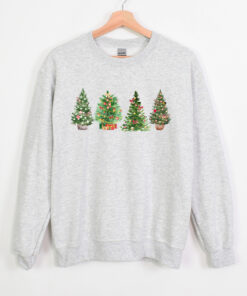 vintage christmas sweatshirt for women featuring a festive christmas tree design ideal for winter casual wear uswnw scaled