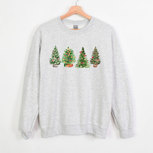 vintage christmas sweatshirt for women featuring a festive christmas tree design ideal for winter casual wear uswnw scaled