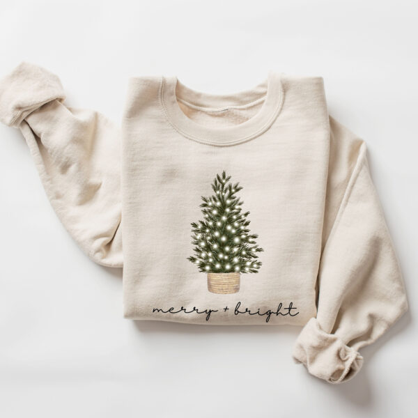 vintage christmas sweatshirt for women featuring a festive tree design in a comfortable crewneck style for winter wear hipf4 scaled