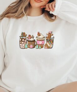 vintage christmas sweatshirt for women featuring gingerbread design and festive coffee theme in comfortable fabric lvxw3 scaled