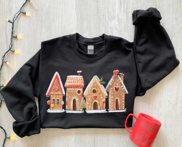 vintage christmas sweatshirt for women featuring gingerbread house design casual crewneck holiday apparel eqfrc scaled