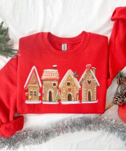 vintage christmas sweatshirt for women featuring gingerbread house design casual crewneck holiday apparel fmjn3 scaled