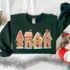 vintage christmas sweatshirt for women featuring gingerbread house design casual crewneck holiday apparel zipve scaled