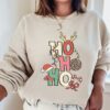 vintage christmas sweatshirt for women featuring ho ho ho design retro crewneck style trendy xmas apparel riyyq