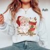 vintage christmas sweatshirt for women featuring retro santa and coffee design ideal for coffee lovers during the holiday season nsfyj