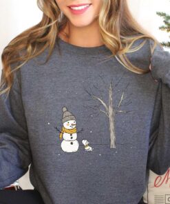 vintage christmas sweatshirt for women featuring snowman design comfortable crewneck style perfect for holiday celebrations 0pvqg