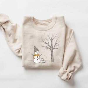 vintage christmas sweatshirt for women featuring snowman design comfortable crewneck style perfect for holiday celebrations h4lwz