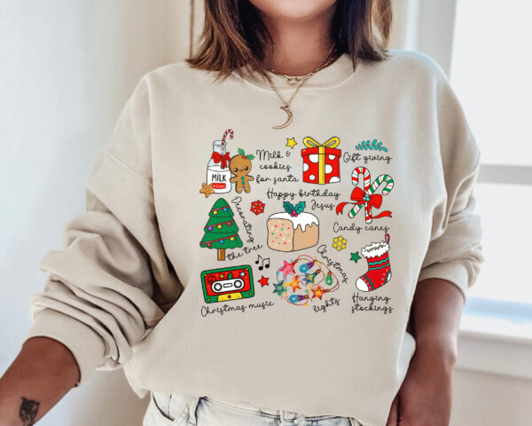 vintage christmas sweatshirt for women funny christmas crewneck with unique design comfortable x mas outfit for holiday celebrations kptkp