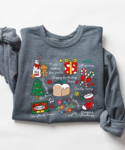 vintage christmas sweatshirt for women funny christmas crewneck with unique design comfortable x mas outfit for holiday celebrations wph8m