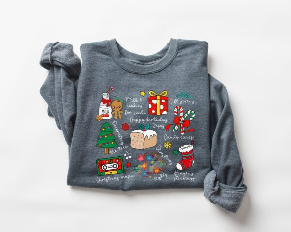 vintage christmas sweatshirt for women funny christmas crewneck with unique design comfortable x mas outfit for holiday celebrations wph8m