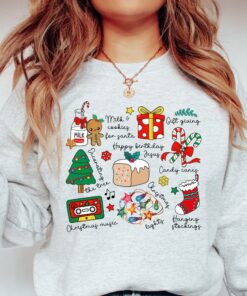 vintage christmas sweatshirt for women funny christmas crewneck with unique design comfortable x mas outfit for holiday celebrations xnbao