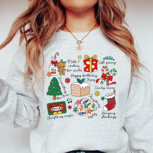 vintage christmas sweatshirt for women funny christmas crewneck with unique design comfortable x mas outfit for holiday celebrations xnbao